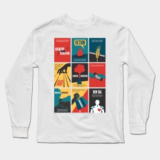 Visual Sapiens Book (Yuval Harari) Long Sleeve T-Shirt